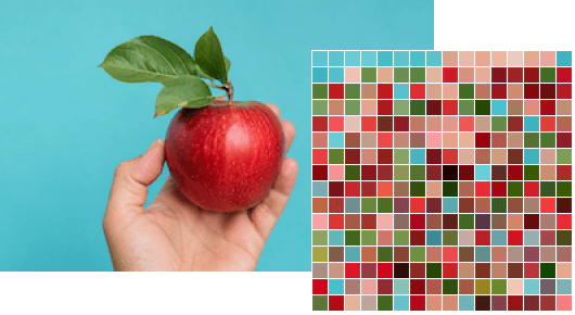 Visual example of popular color extraction.